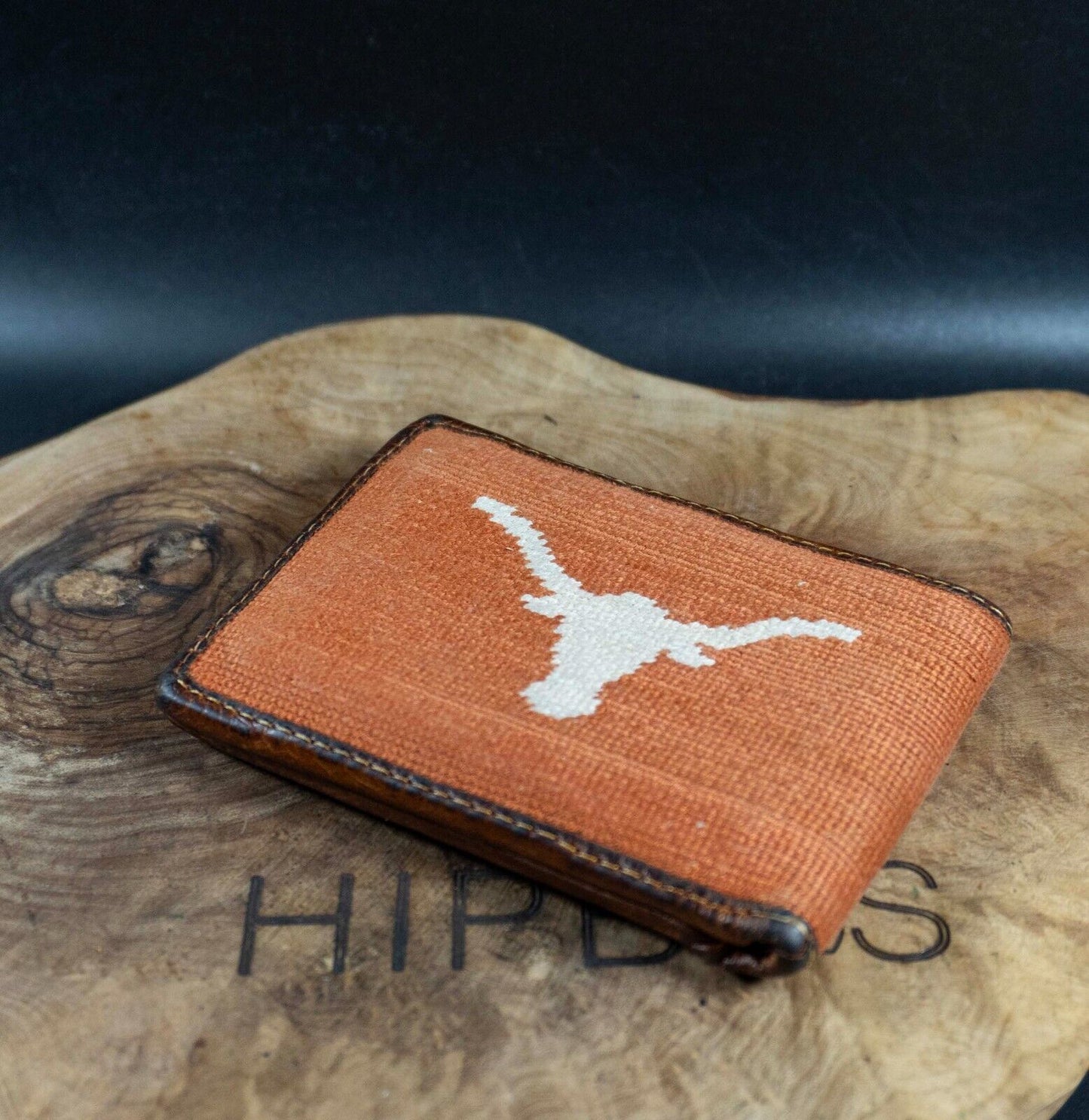 Smathers & Branson Mens Wallet Leather Wallet University of Texas Burnt Orange