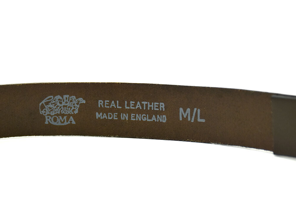 Roma Belt Co Womens Belt Leather Jeans Belt Brown Size M/L