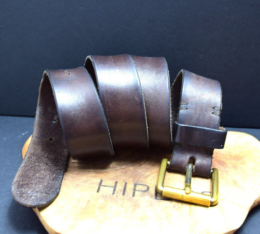 Next Signature Vintage Mens Belt Leather Jeans Belt Brown Size 38