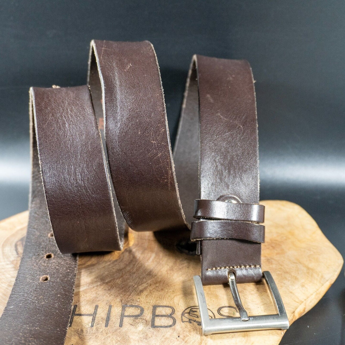 Timberland Mens Belt Vintage Leather Jeans Belt Brown Size XL