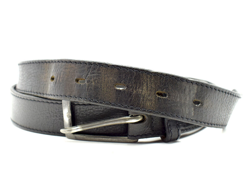 Eddie Bauer Mens Belt Vintage Leather Jeans Belt Black Size 40