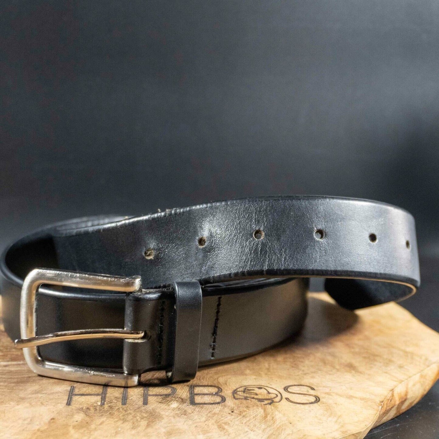 Marks and Spencer Mens Belt Vintage M&S Leather Jeans Belt Black Size 34