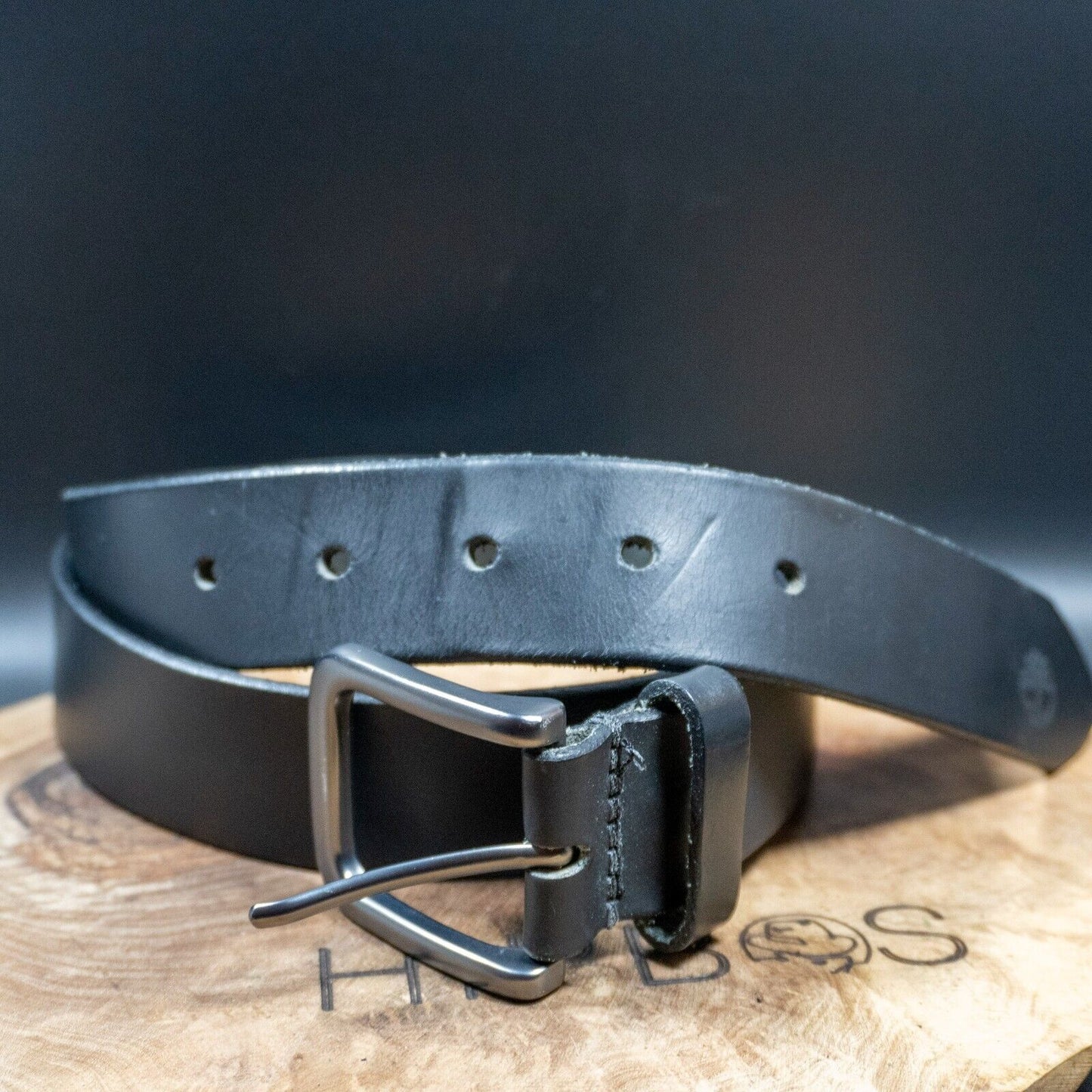 Timberland Mens Belt Classic Leather Jeans Belt Black Size 34