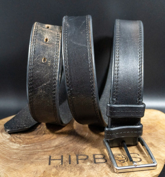 Marks and Spencer Mens Belt M&S Vintage Leather Jeans Black Size 42-44