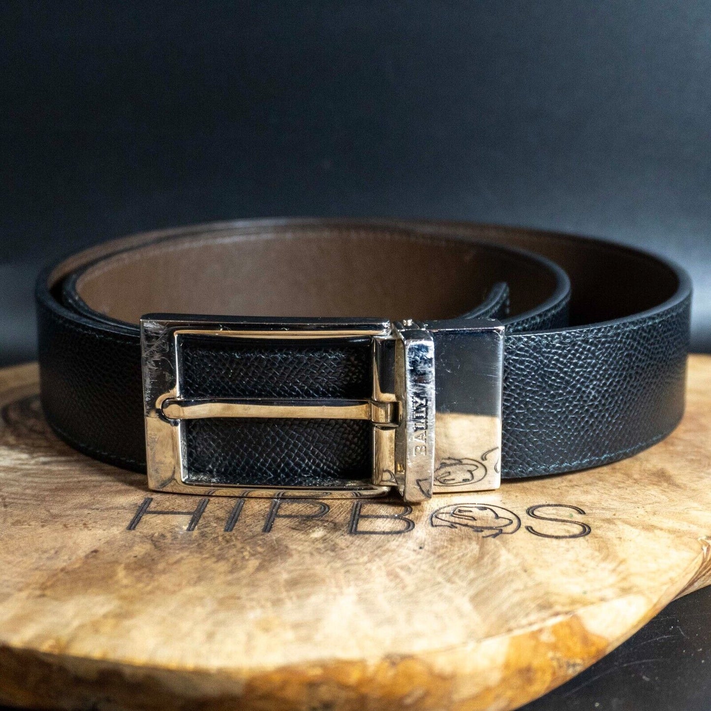 Bally Mens Belt Authentic Classic Reversible Leather Jeans Belt Size 34