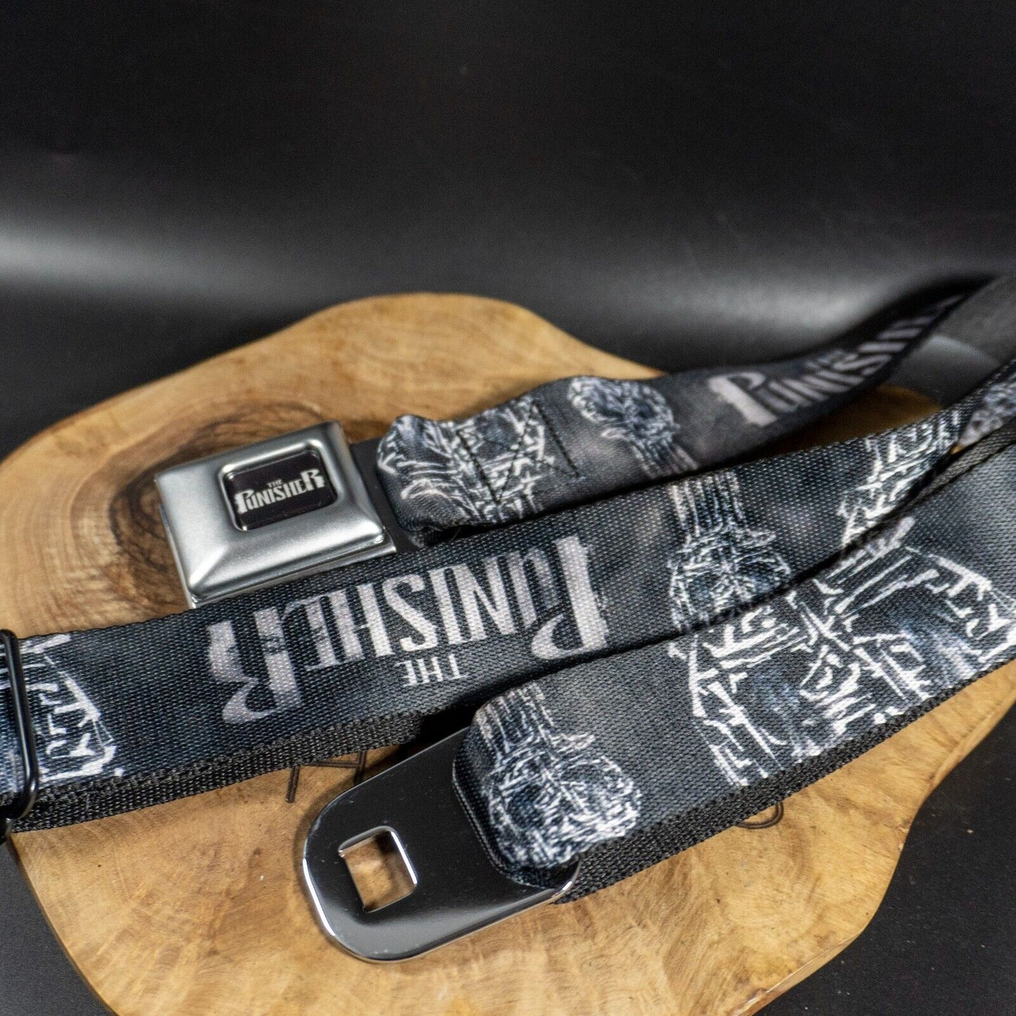 Buckle Down Mens Fabric Webbing The Punisher Seatbelt Belt Size XL