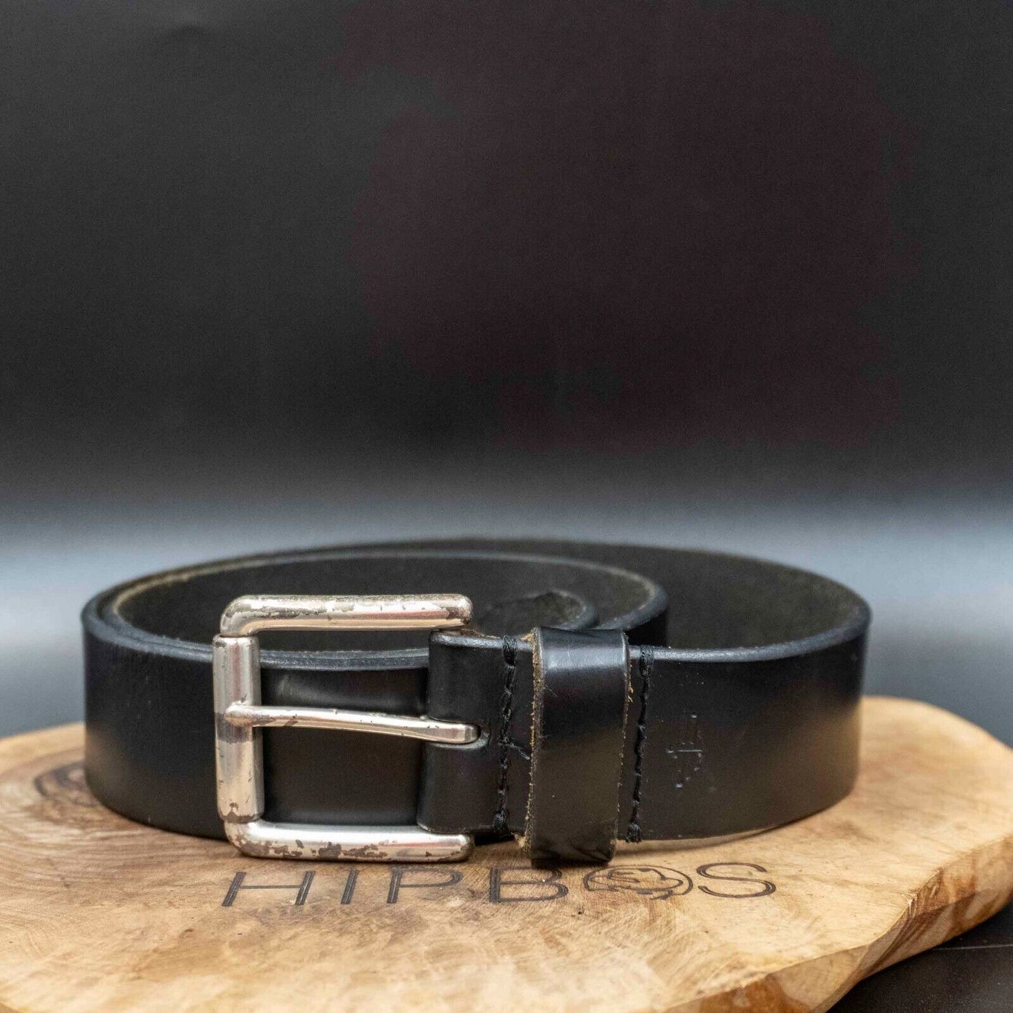 Dockers Mens Belt Vintage Leather Jeans Belt Black Size 32