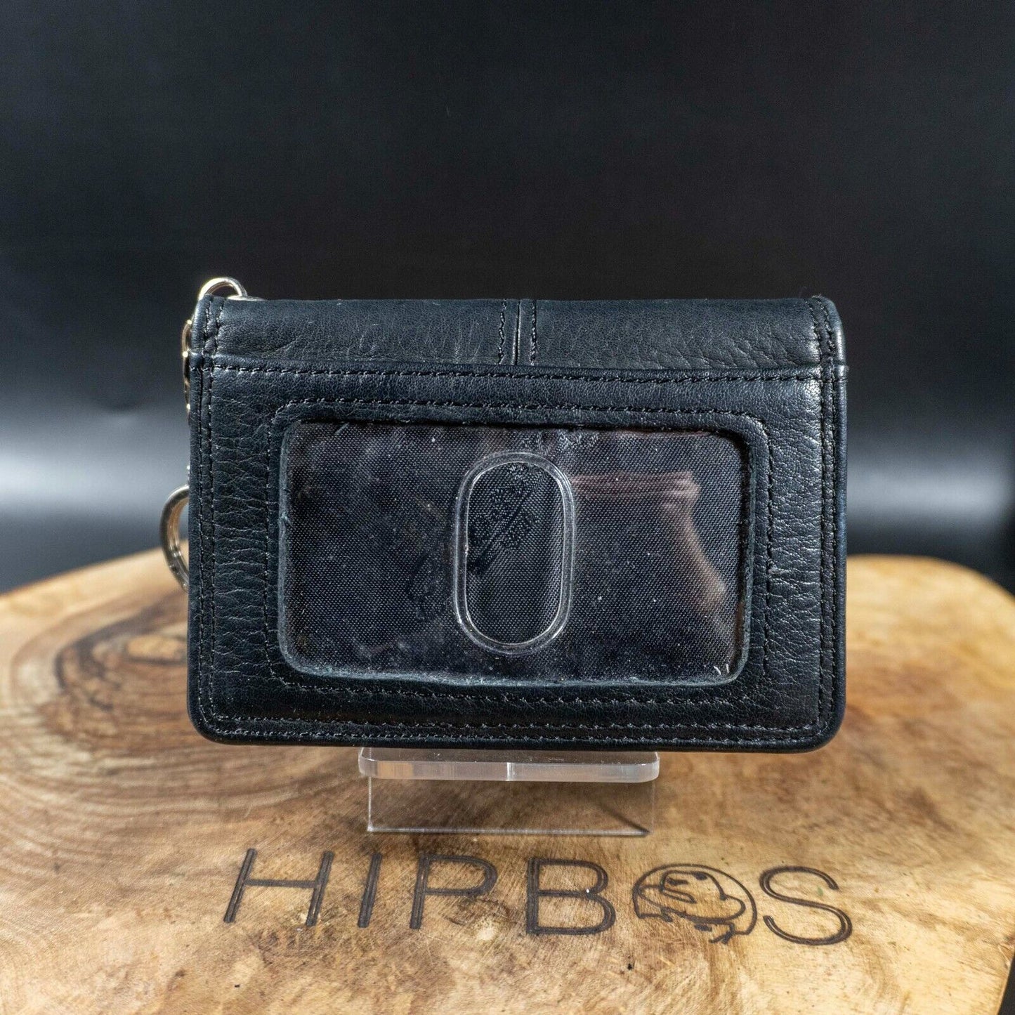 Fossil Mens Bifold Mini Wallet Leather Card Wallet Holder Black