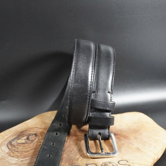 Marks and Spencer Mens Belt M&S Leather Jeans Belt Black Size 30-32