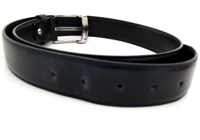 Lindenmann Accessories Mens Belt Vintage Classic Leather Belt Black Size 32