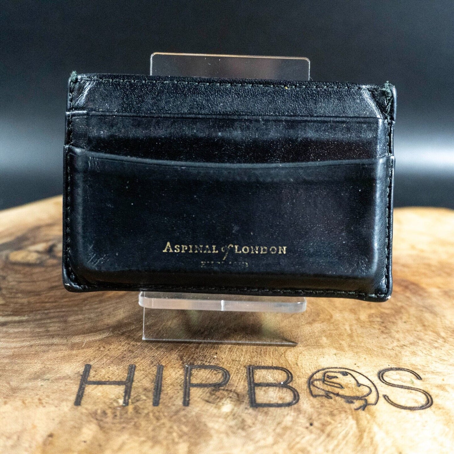 Aspinal of London Mens Wallet Leather Card Holder Wallet Black