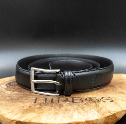 Vintage Mens Belt Leather Jeans Belt Black Size 34