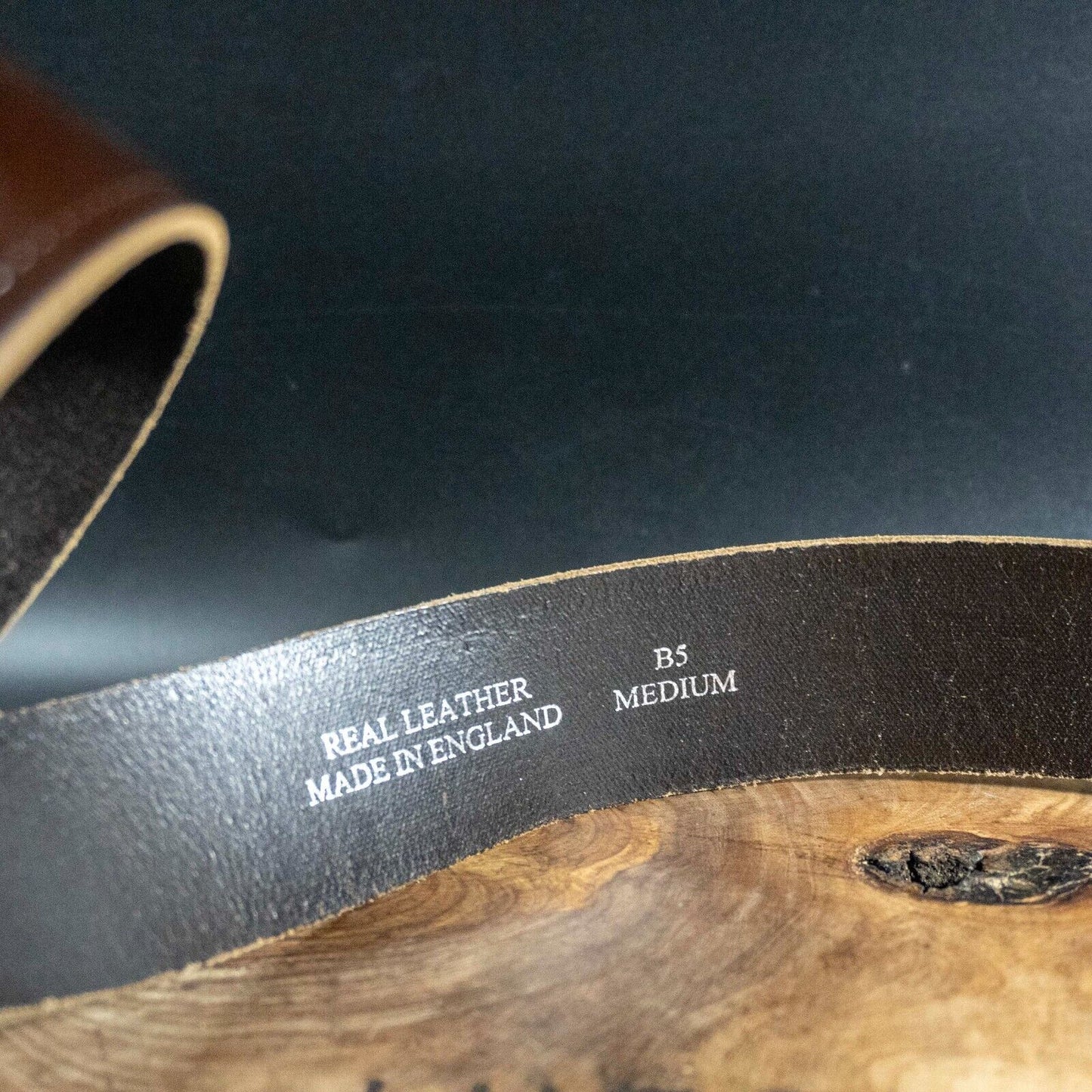 Vintage Mens Belt Handmade Leather Jeans Belt Brown Size 34