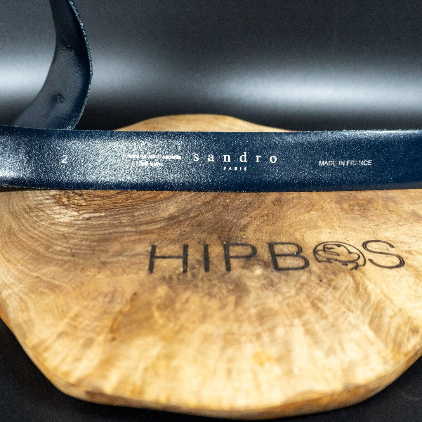 Sandro Mens Belt Leather Classic Jeans Belt Blue Size 34