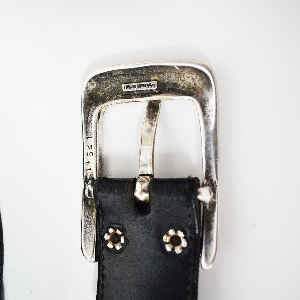 Retro Issue Mens Belt Vintage Leather Jeans Belt Black Size 34