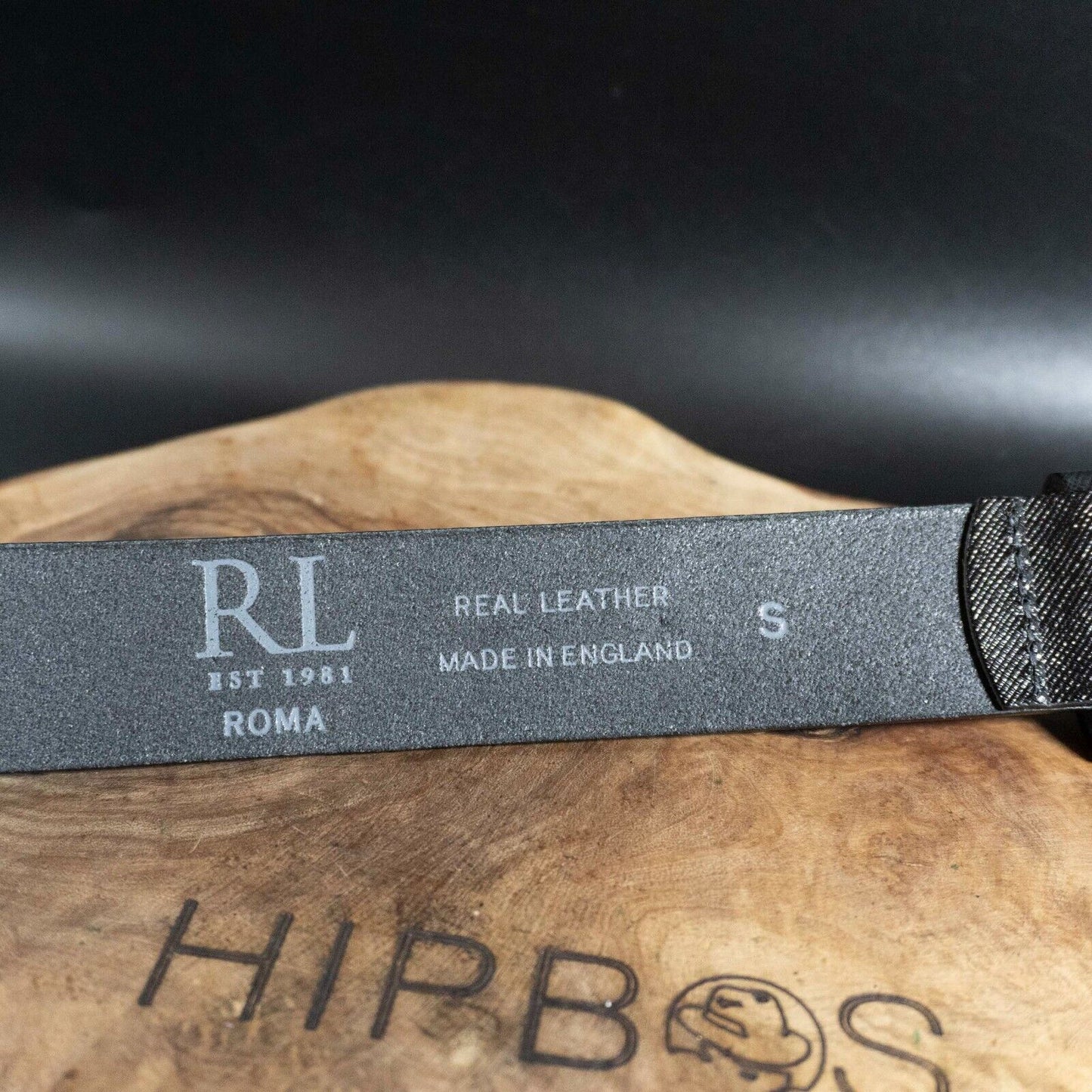 Roma Belt Co. Mens Belt Leather Jeans Belt Black Size S (32")