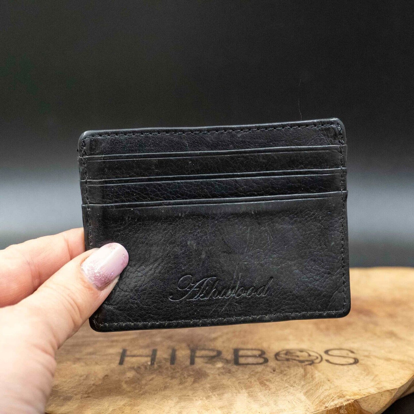 Ashwood Mens Card Holder Leather Card Wallet Black