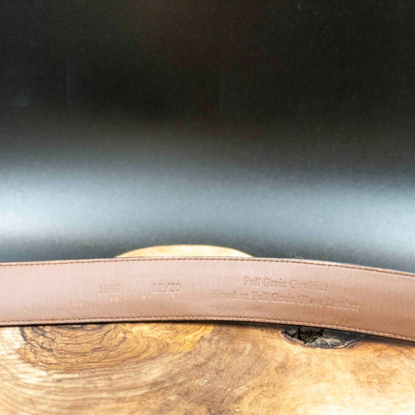 Roundtree and Yorke Mens Belt Leather Jeans Belt Brown Size 32