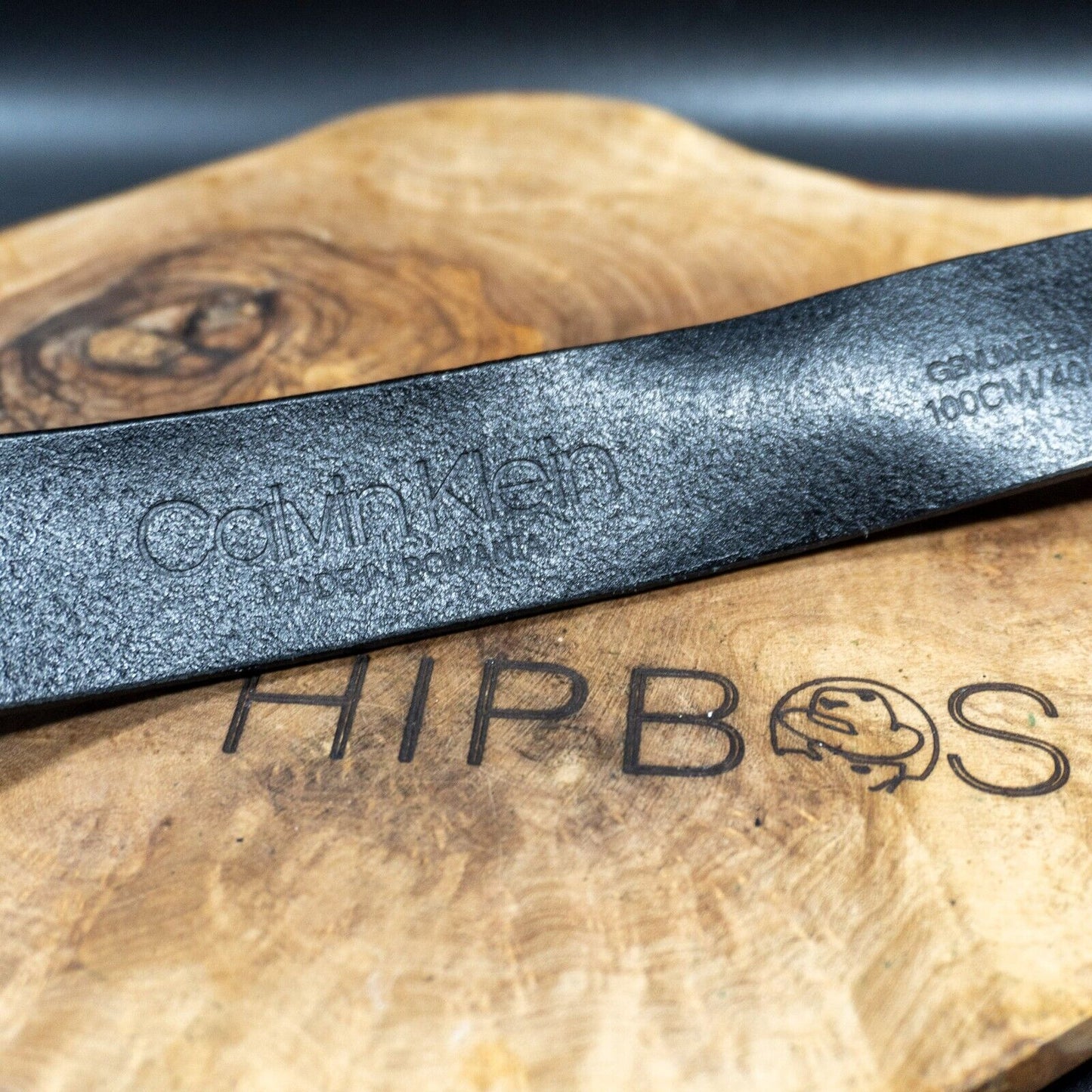 Calvin Klein Mens Belt Leather Belt Jeans Belt Black Size 40