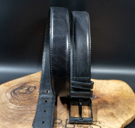 Marks and Spencer Mens Belt M&S Leather Jeans Belt Black Size 38-40