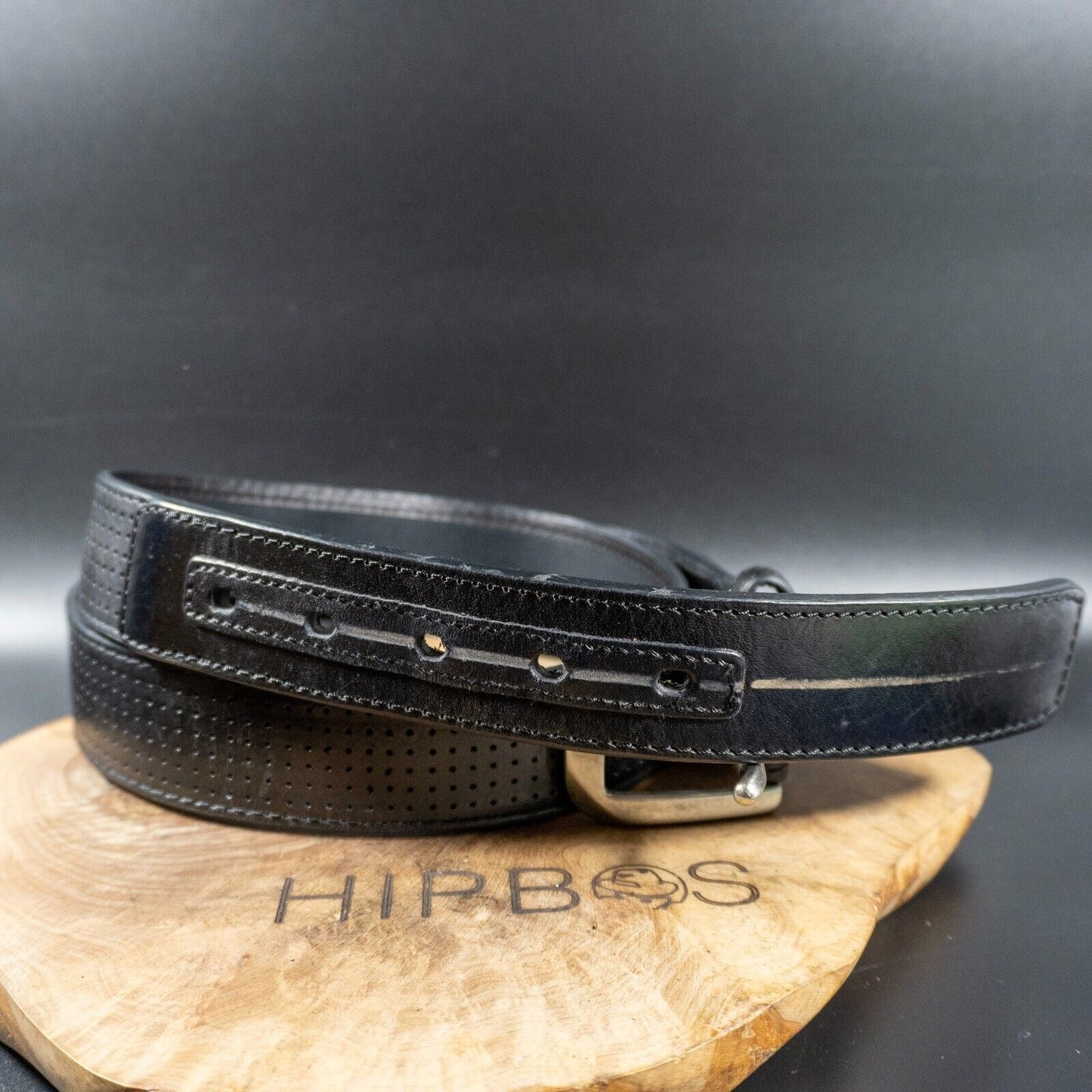 HD Xtreme Work Mens Belt Leather Jeans Belt Black Size 38