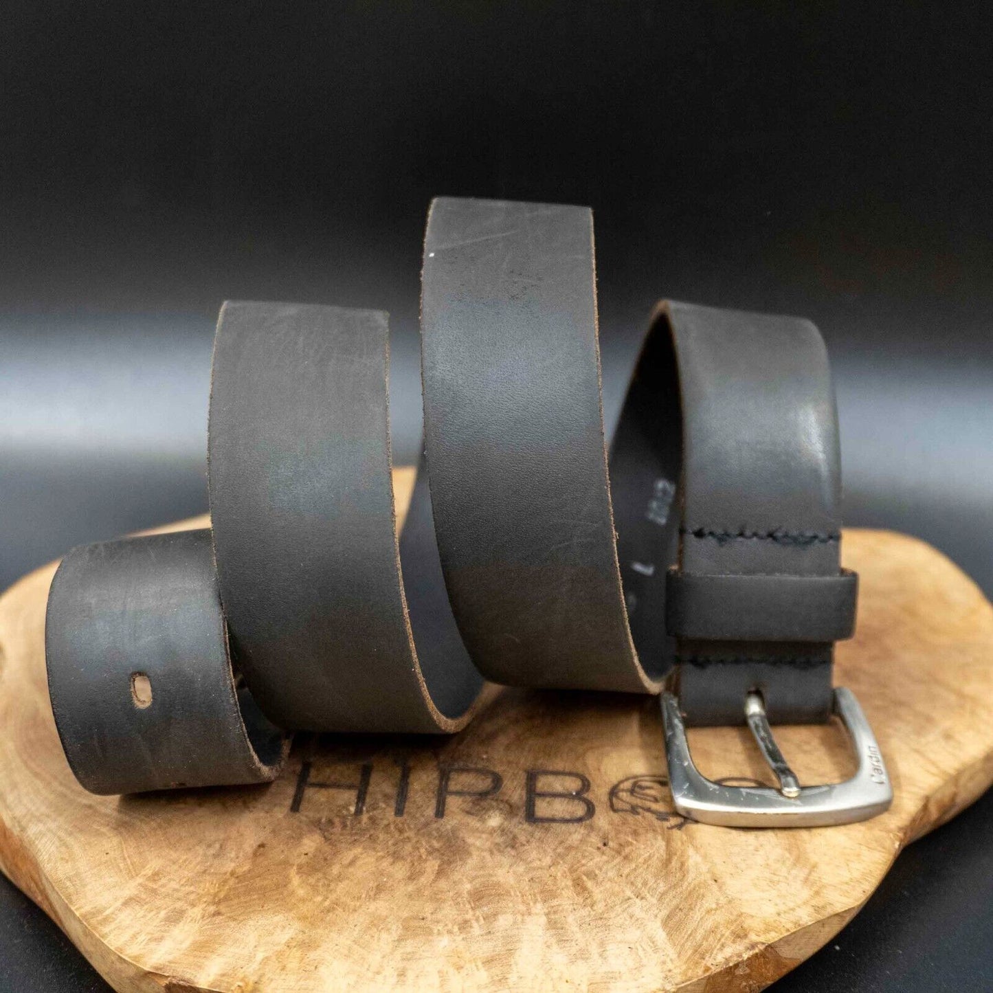 Pierre Cardin Mens Belt Vintage Leather Jeans Belt Black Size 36
