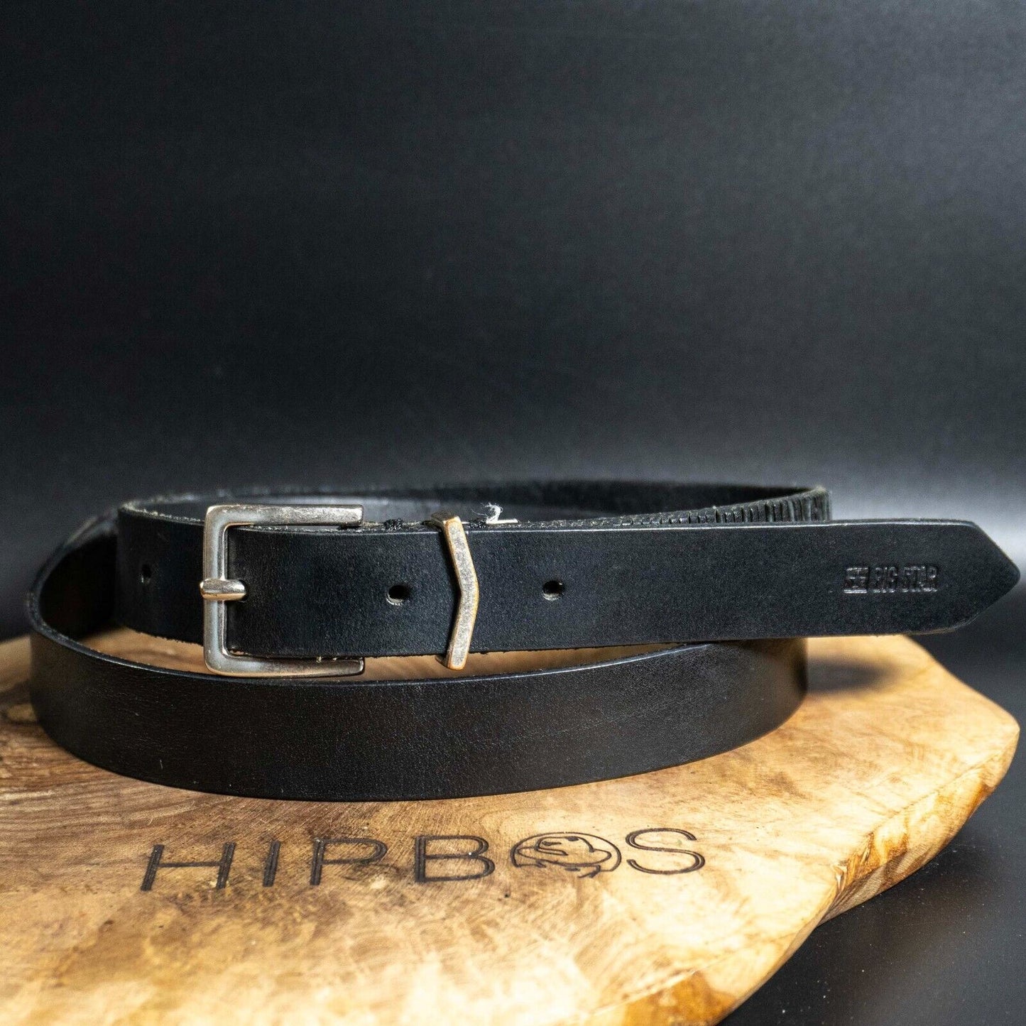 Big Star Vintage Womens Belt Leather Jeans Belt Black Size 36