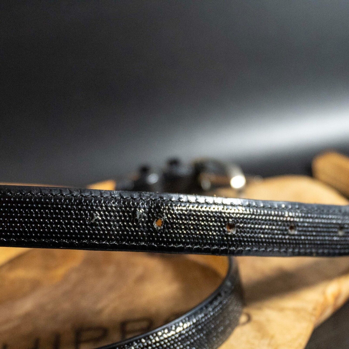 IL PASSO Womens Belt Leather Belt Jeans Belt Black Size S