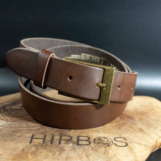 Nielsson Mens Belt Leather Jeans Belt Brown Size 46