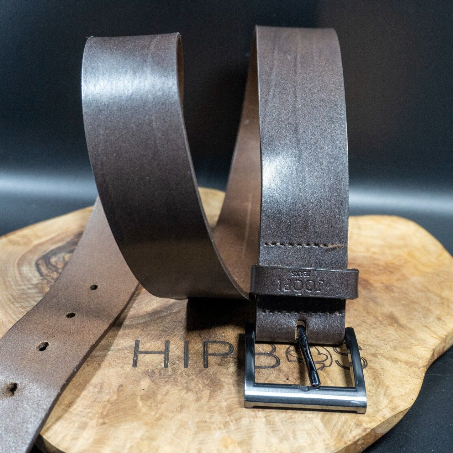 Joop Mens Belt Vintage Leather Jeans Belt Brown Size 30