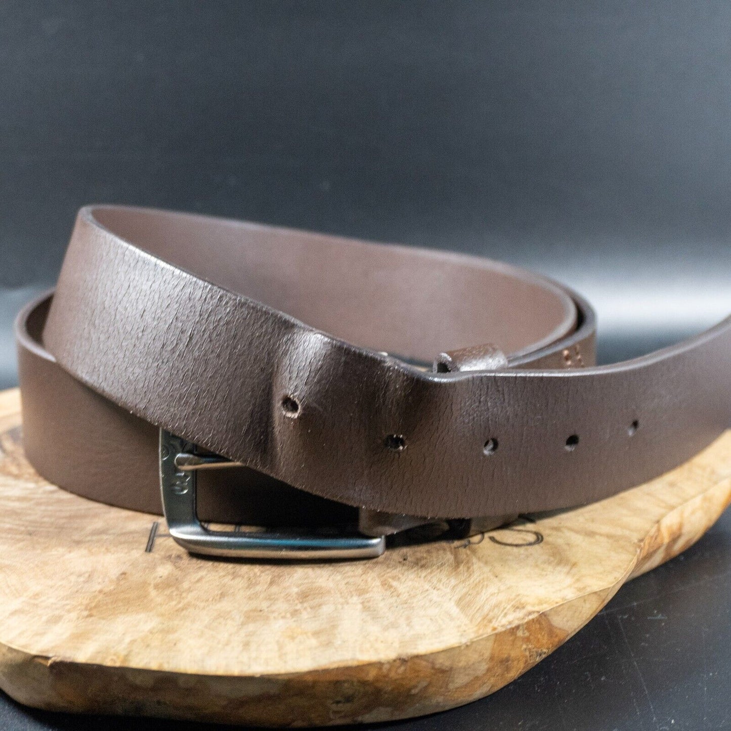 Levis Mens Belt Vintage Leather Belt Jeans Leather Belt Brown Size 40