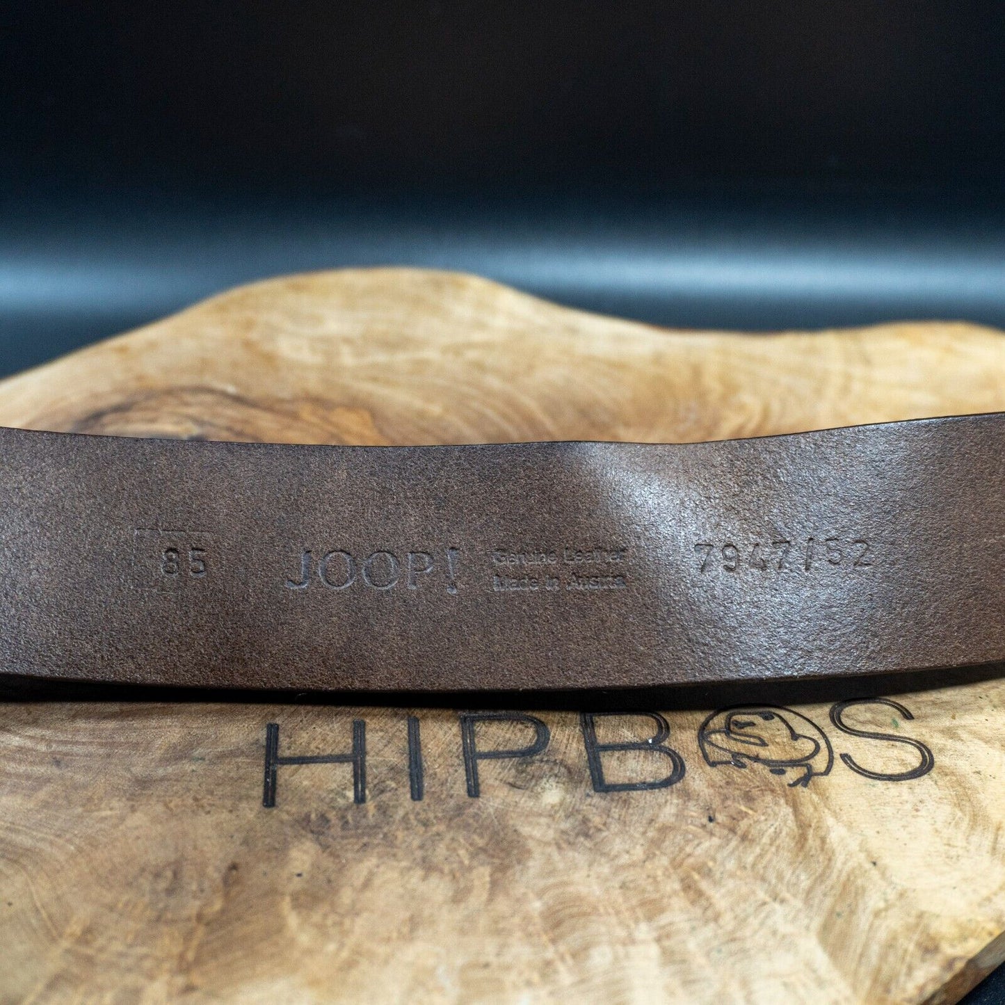 Joop Mens Belt Vintage Leather Jeans Belt Brown Size 30