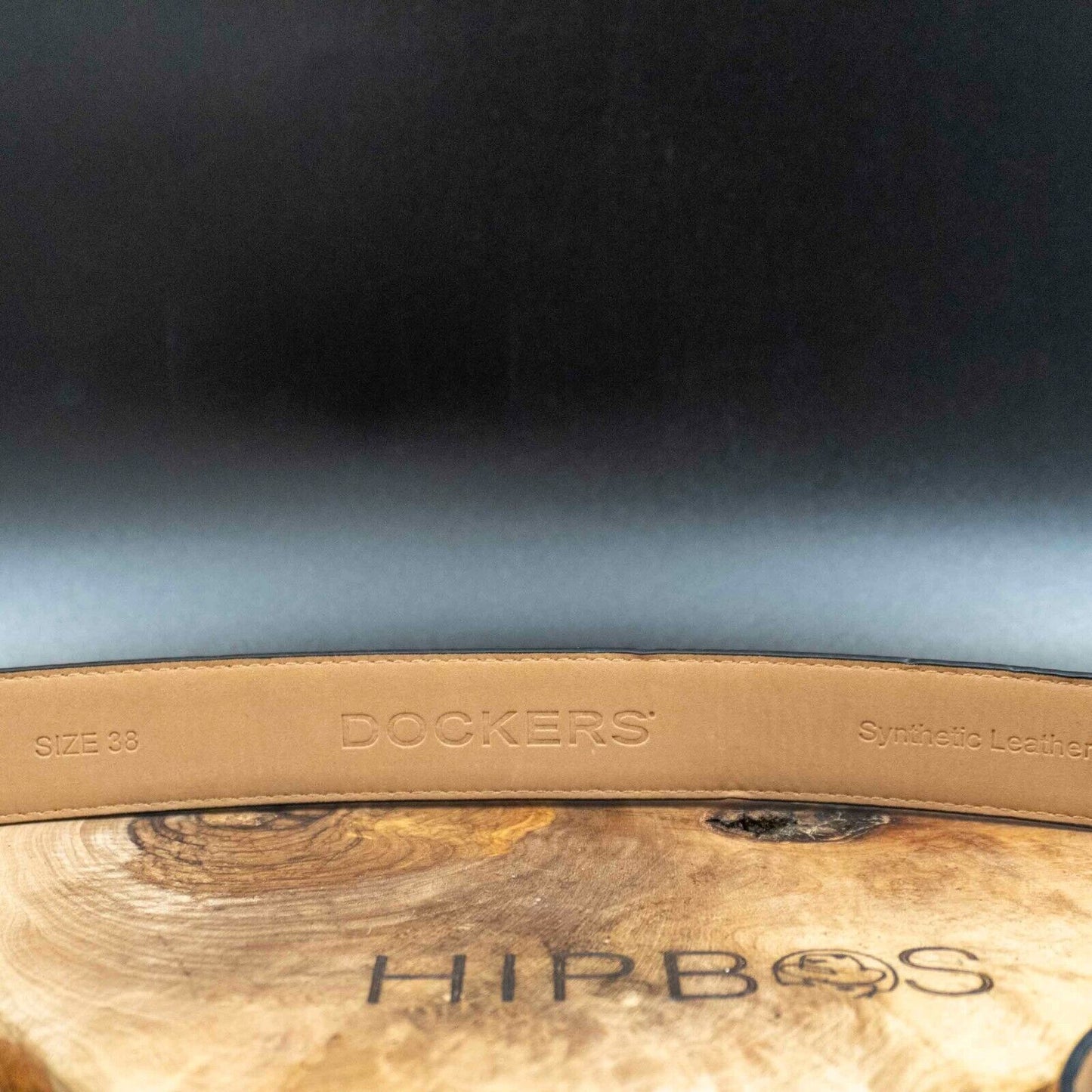 Dockers Mens Belt Synthetic Leather Classic Jeans Belt Brown Size 38