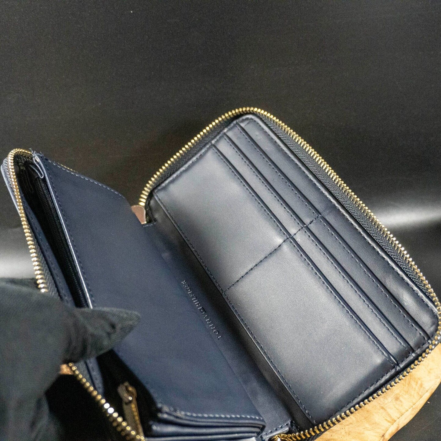 Tommy Hilfiger Wallet Purse Large Zip Around Clutch Wallet Blue