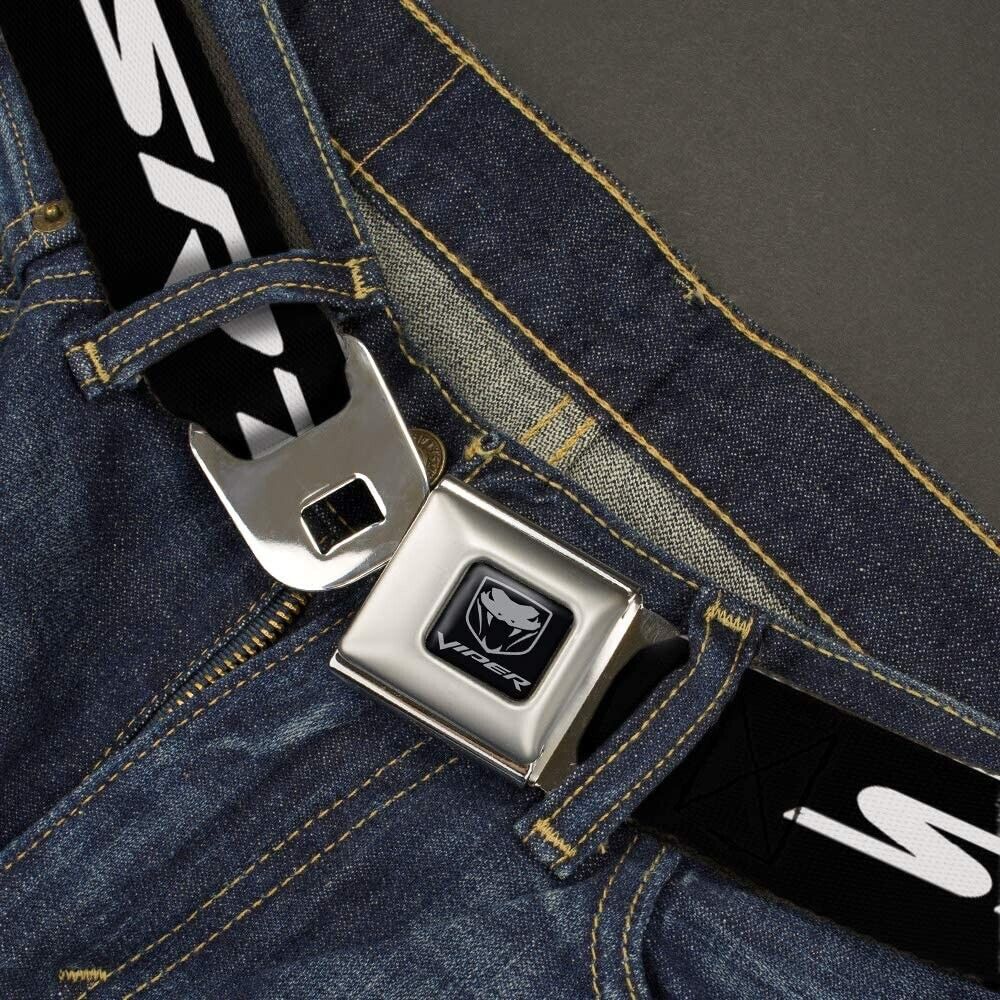 Buckle Down Mens Fabric Webbing Belt Viper SRT Seatbelt Belt Size XL