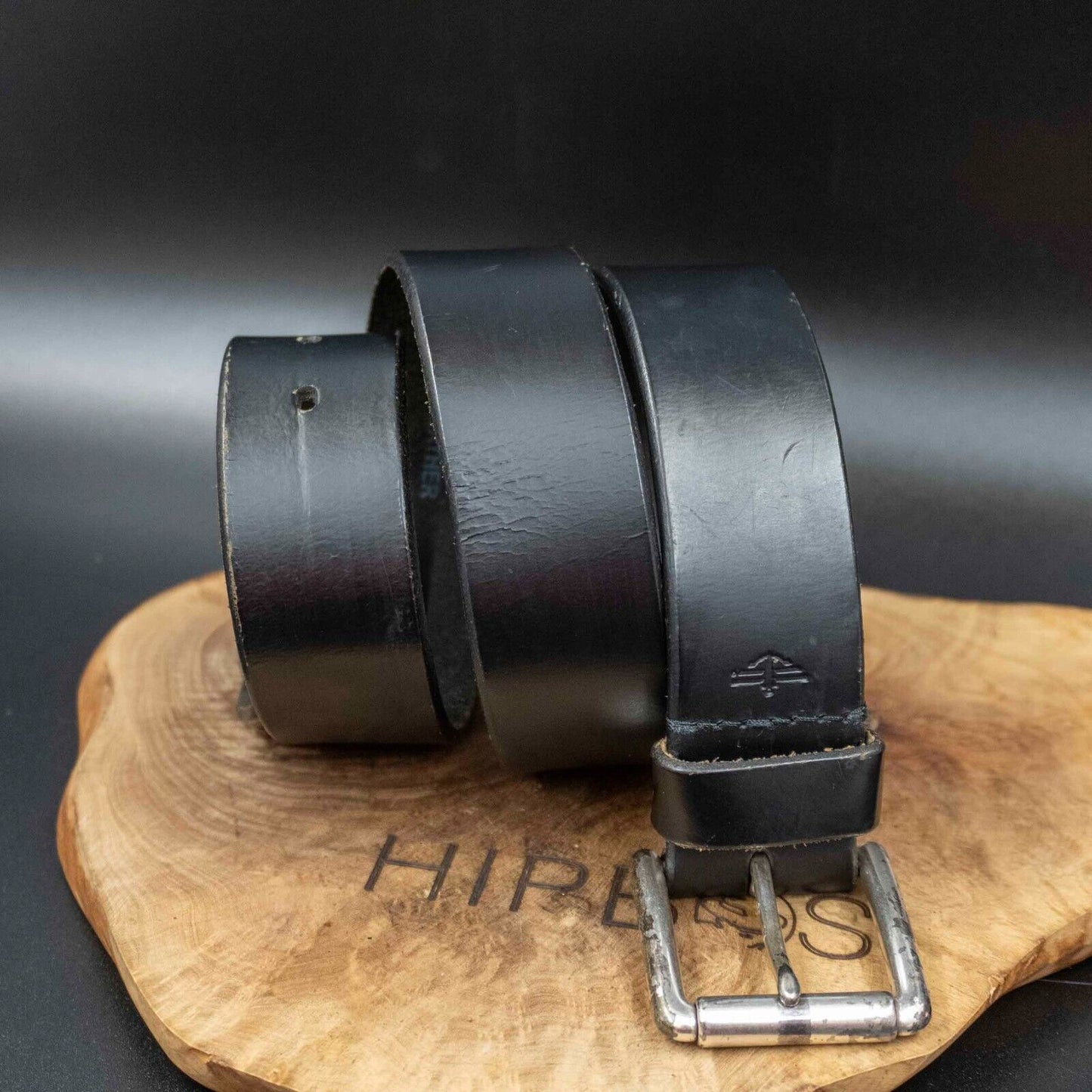 Dockers Mens Belt Vintage Leather Jeans Belt Black Size 32