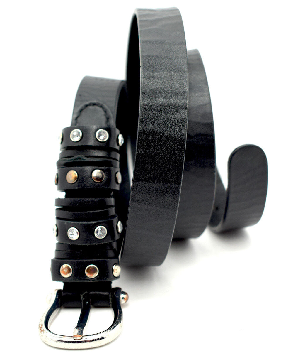 Esprit Womens Belt Leather Jeans Skinny Belt Black Size 38