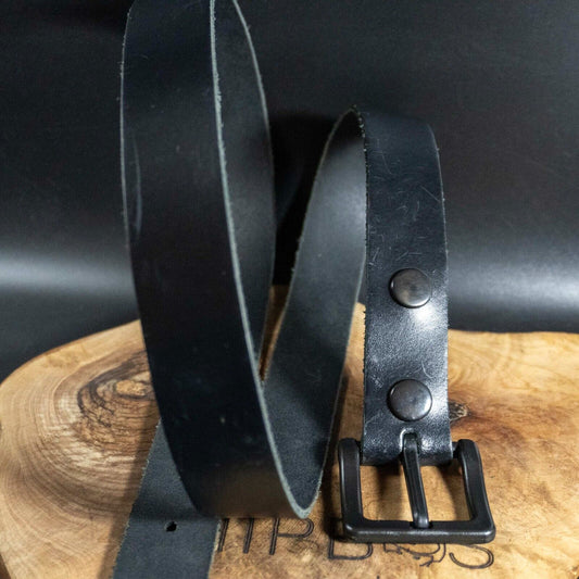 Niton Equipment Mens Womens Belt Leather Jeans Belt Black Size 38