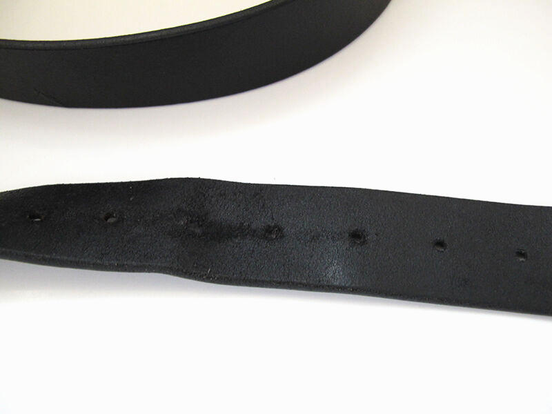 Charles Smith Mens Belt Vintage Leather Jeans Belt Black Size 54