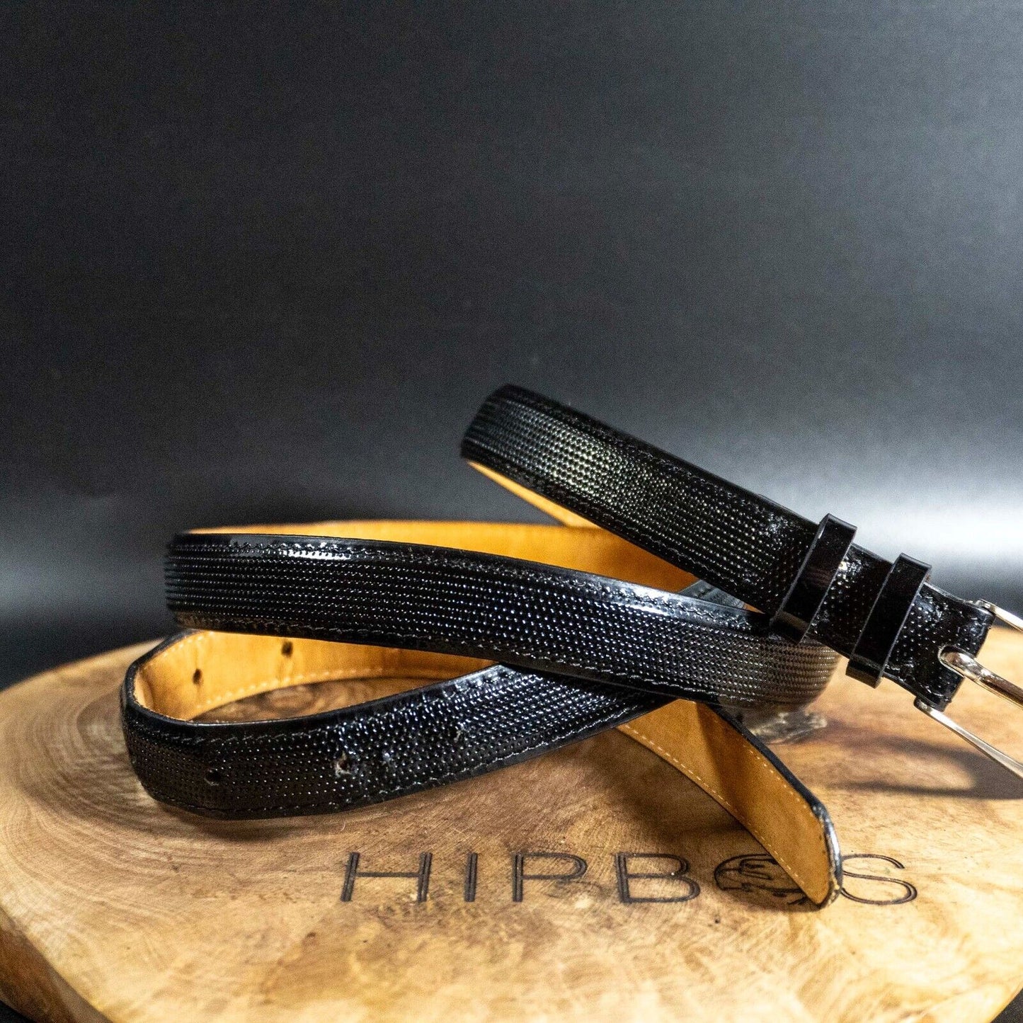 IL PASSO Womens Belt Leather Belt Jeans Belt Black Size S