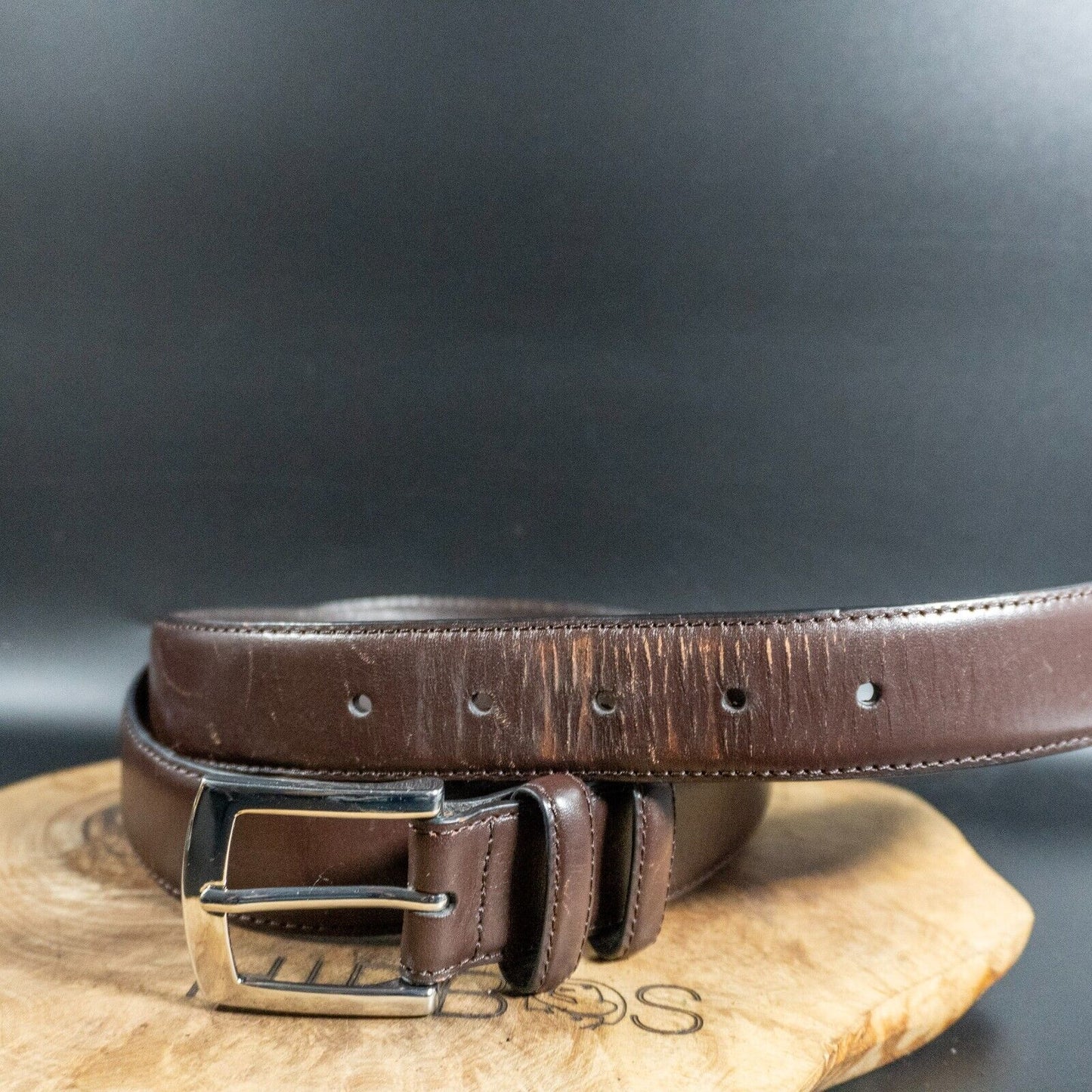 Bexley Vintage Mens Belt Leather Jeans Belt Brown Size 38