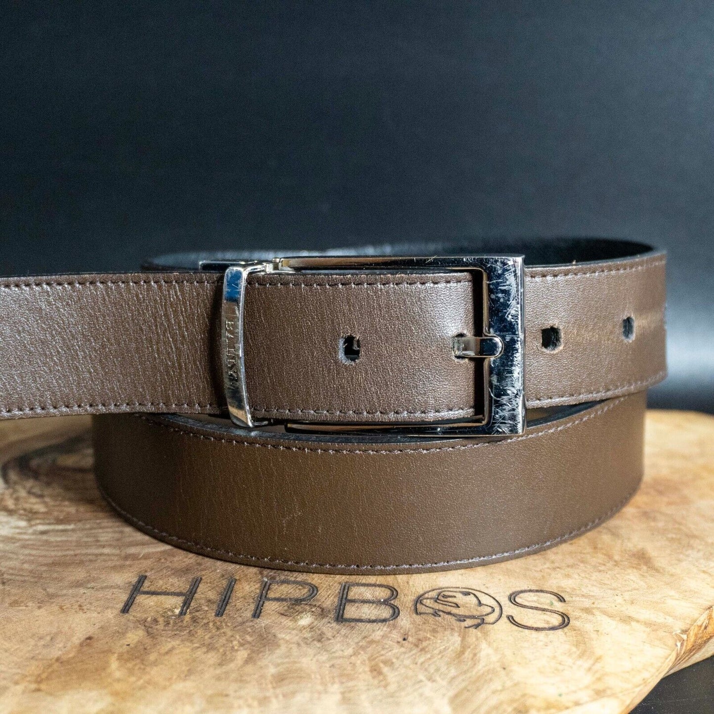 Bally Mens Belt Authentic Classic Reversible Leather Jeans Belt Size 34