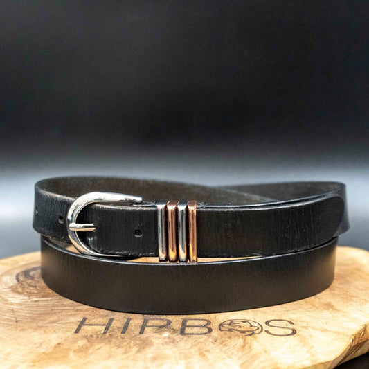 TCM Vintage Womens Belt Leather Jeans Belt Black Size 38