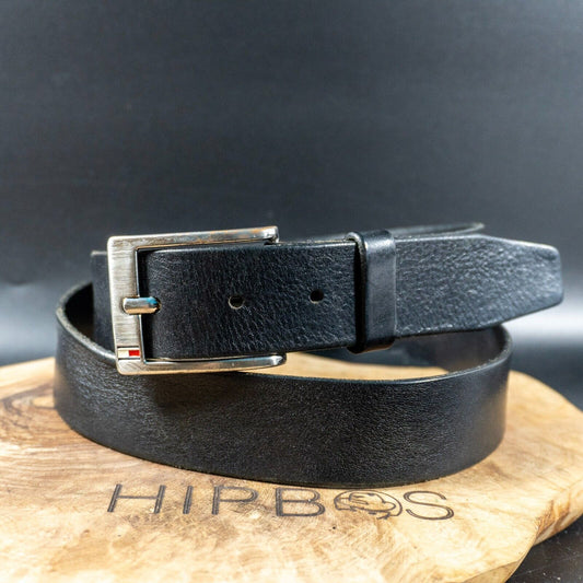 Tommy Hilfiger Mens Belt Leather Classic Jeans Belt Black Size 38
