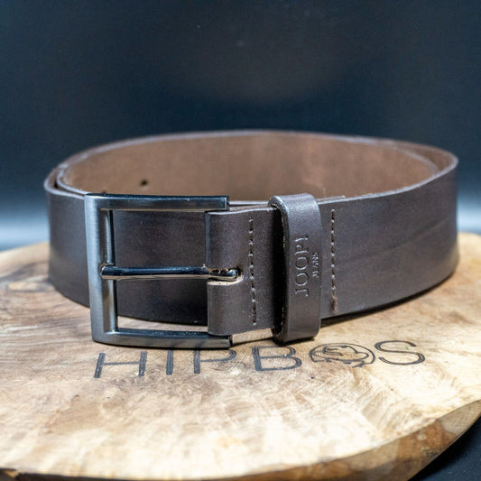 Joop Mens Belt Vintage Leather Jeans Belt Brown Size 30