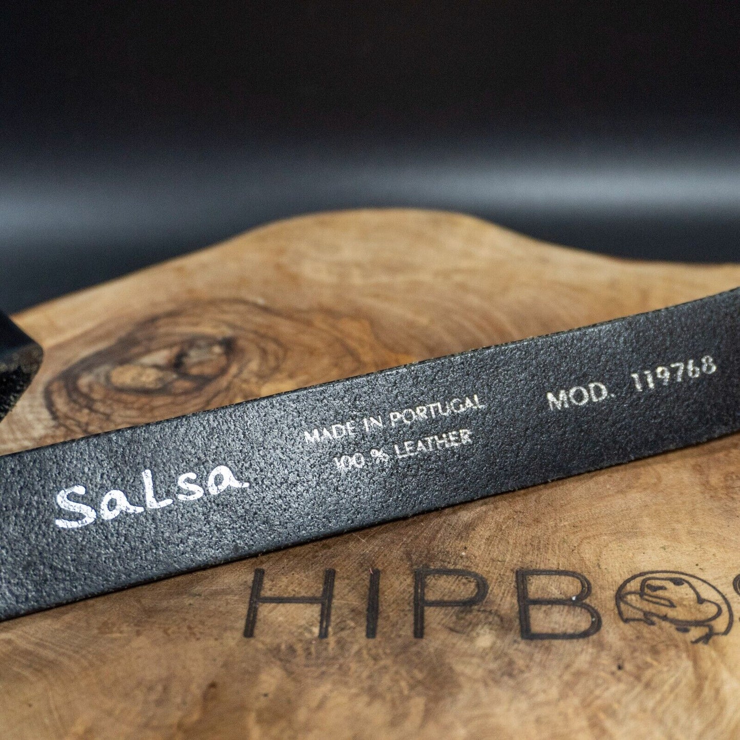 Salsa Jeans Mens Womens Belt Vintage Leather Jeans Belt Black Size 34