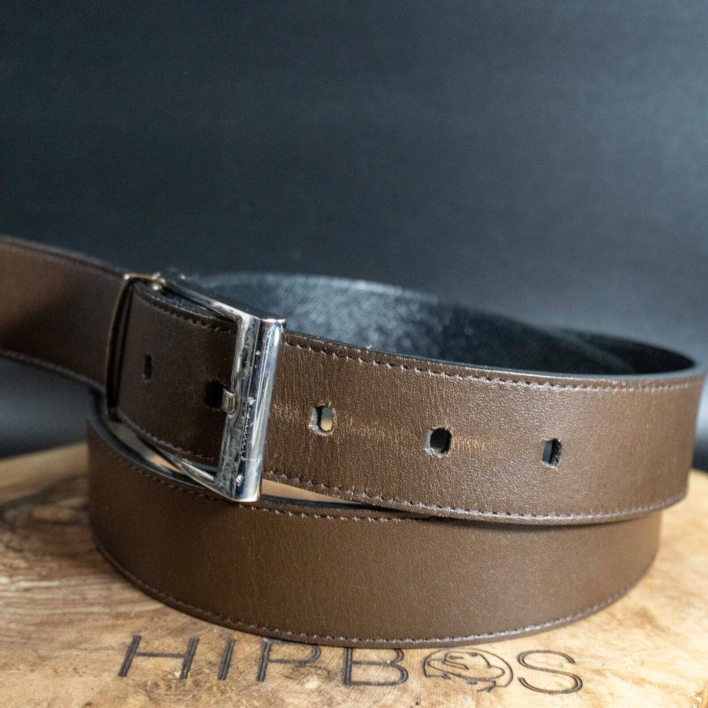 Bally Mens Belt Authentic Classic Reversible Leather Jeans Belt Size 34