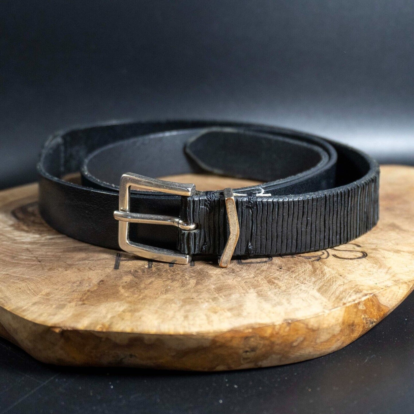 Big Star Vintage Womens Belt Leather Jeans Belt Black Size 36