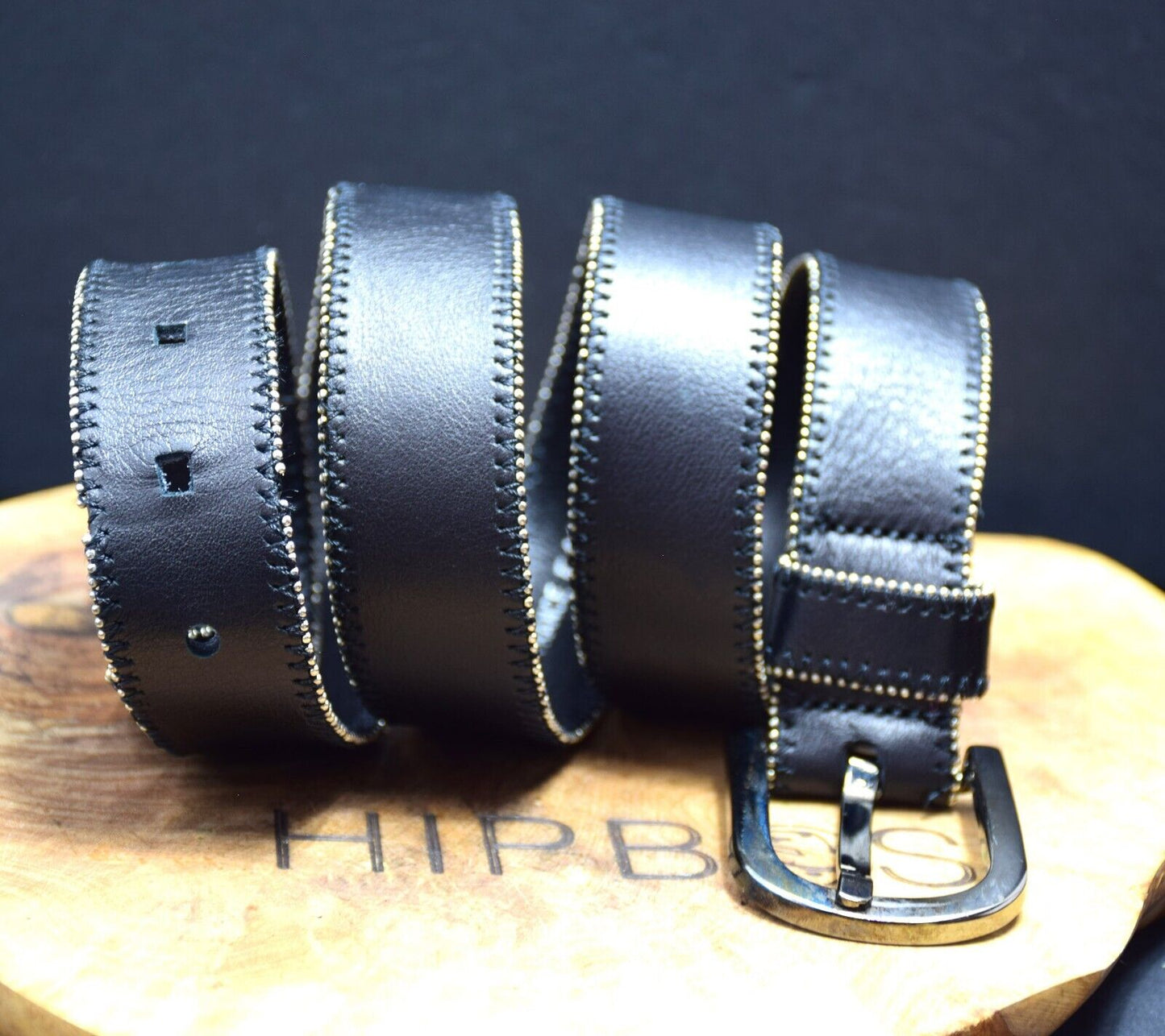 Joseph Womens Belt Authentic Leather Jeans Belt Black Size 36