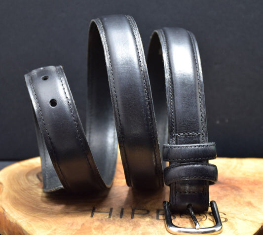 Marks and Spencer Mens Leather Belt M&S Leather Jeans Belt Black Size 38